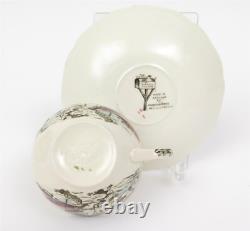 Johnson Bros'The Friendly Village' Set of 11 Teacups & Saucers Ice House Scene