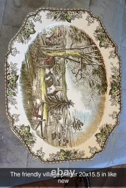 Johnson Bros'The Friendly Village' Village Scene 20 Oval Serving Platter