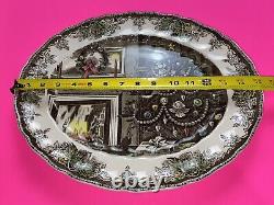 Johnson Bros. The Friendly Village rate 15 Lg. Oval Serving Platter Christmas