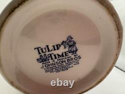 Johnson Bros Tulip Time Teapot Vintage