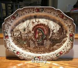 Johnson Bros Turkey Thanksgiving Platter 20 Exc