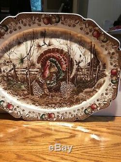 Johnson Bros Turkey Thanksgiving Platter 20 Exc