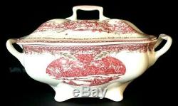 Johnson Bros Twas The Night Before Christmas Covered Tureen Casserole Dish Nwob