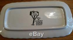 Johnson Bros VINTAGE Friendly Village Covered Bridge Butter Dish OLD MARK NM