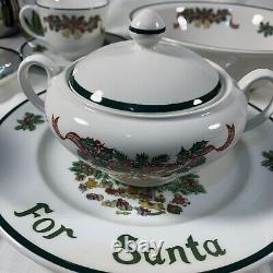 Johnson Bros Victorian Christmas Tea Set 19 Pieces Made in England. MINT