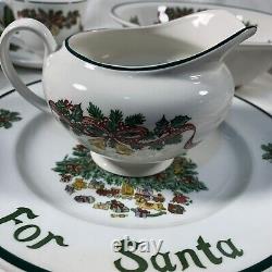 Johnson Bros Victorian Christmas Tea Set 19 Pieces Made in England. MINT