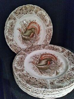 Johnson Bros Wild Turkey Native American Windsor Ware Platter And 8 Plates