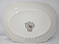Johnson Bros Wild Turkey Windsor Ware Native American 20 X 16 Serving Platter