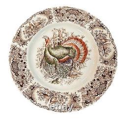 Johnson Bros Wild Turkeys Dinner Plate Set Of 8