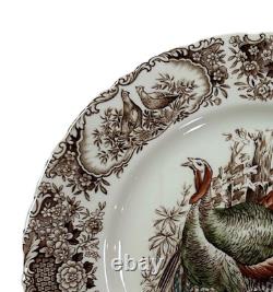 Johnson Bros Wild Turkeys Dinner Plate Set Of 8