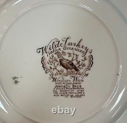 Johnson Bros Wild Turkeys Dinner Plate Set Of 8