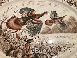 Johnson Bros Wild Turkeys Large Turkey Platter, Windsor Ware, England