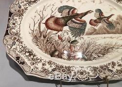 Johnson Bros Wild Turkeys Large Turkey Platter, Windsor Ware, England