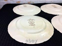 Johnson Bros Wild Turkeys Native American Dinner Plates 11 Set 4 Windsor Ware