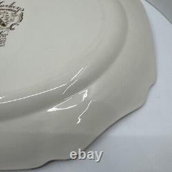 Johnson Bros Wild Turkeys Native American Windsor Ware England 17 X 14Platter