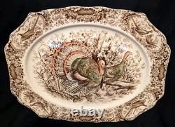 Johnson Bros Wild Turkeys Serving Platter Windsor Ware 20 x 16 Excellent