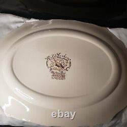 Johnson Bros Wild Turkeys Windsor Ware Native Am Large 20 X 16 Serving Platter