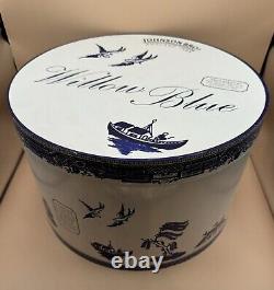 Johnson Bros Willow Blue 13 Pc Tea Set Teapot Cream Sugar Cups Saucers New Mint