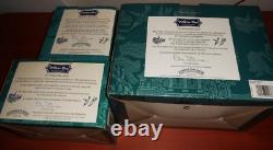 Johnson Bros. Willow Blue Pagoda Teapot Sugar Creamer In Boxes New 1970's
