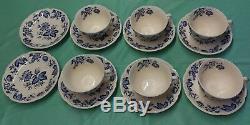 Johnson Bros Windsor Ware Blue Malvern 46pc X4complete Place Set