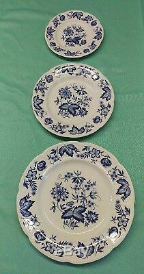 Johnson Bros Windsor Ware Blue Malvern 46pc X4complete Place Set