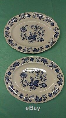 Johnson Bros Windsor Ware Blue Malvern 46pc X4complete Place Set