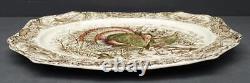 Johnson Bros Windsor Ware Ceramic 20 Native American Turkey Serving Platter
