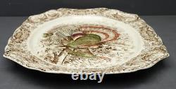Johnson Bros Windsor Ware Ceramic 20 Native American Turkey Serving Platter