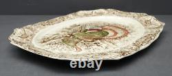 Johnson Bros Windsor Ware Ceramic 20 Native American Turkey Serving Platter