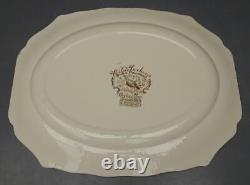 Johnson Bros Windsor Ware Ceramic 20 Native American Turkey Serving Platter