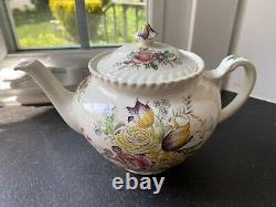 Johnson Bros Windsor Ware Garden Bouquet Teapot