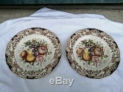 Johnson Bros Windsor Ware Harvest Fruit Dish Dishes Plates 10 5/8in England