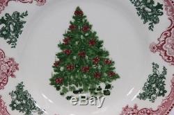 Johnson Bros Xmas Tree Salad Plates 8.75 Set of 6