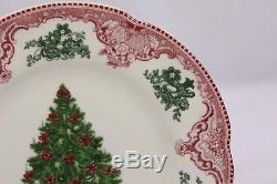 Johnson Bros Xmas Tree Salad Plates 8.75 Set of 6