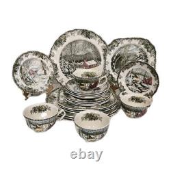 Johnson Brother's The Friendly Village England 20 PC Dinnerware Set