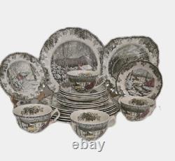 Johnson Brother's The Friendly Village England 20 PC Dinnerware Set