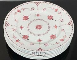 Johnson Brothers 10 Denmark Pink Dinner Plates SET OF 6 MINT