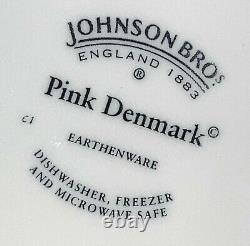 Johnson Brothers 10 Denmark Pink Dinner Plates SET OF 6 MINT