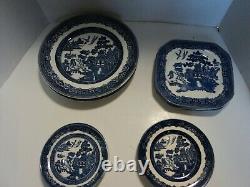 Johnson Brothers, 16 Dish Set, WILLOW BLUE (MADE IN ENGLAND)