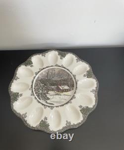 Johnson Brothers 1883 the Friendly Village Deviled Egg Platter, Large 12