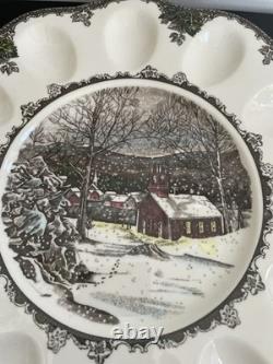 Johnson Brothers 1883 the Friendly Village Deviled Egg Platter, Large 12
