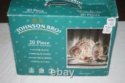 Johnson Brothers 20 Piece Dinner Service Rose Chintz Pink New Open Box China