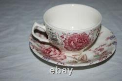Johnson Brothers 20 Piece Dinner Service Rose Chintz Pink New Open Box China