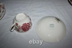 Johnson Brothers 20 Piece Dinner Service Rose Chintz Pink New Open Box China