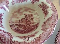 Johnson Brothers 20 Piece Pink Old Britain Castles Service for 4 Ships Free