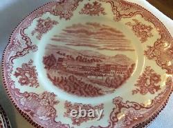 Johnson Brothers 20 Piece Pink Old Britain Castles Service for 4 Ships Free