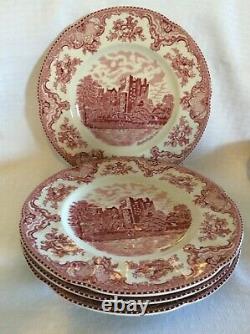 Johnson Brothers 20 Piece Pink Old Britain Castles Service for 4 Ships Free