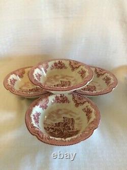 Johnson Brothers 20 Piece Pink Old Britain Castles Service for 4 Ships Free