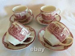 Johnson Brothers 20 Piece Pink Old Britain Castles Service for 4 Ships Free