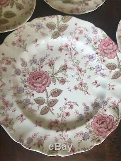 Johnson Brothers 30 Rose Chintz 6 Piece Place Settings For 5 England Beautiful